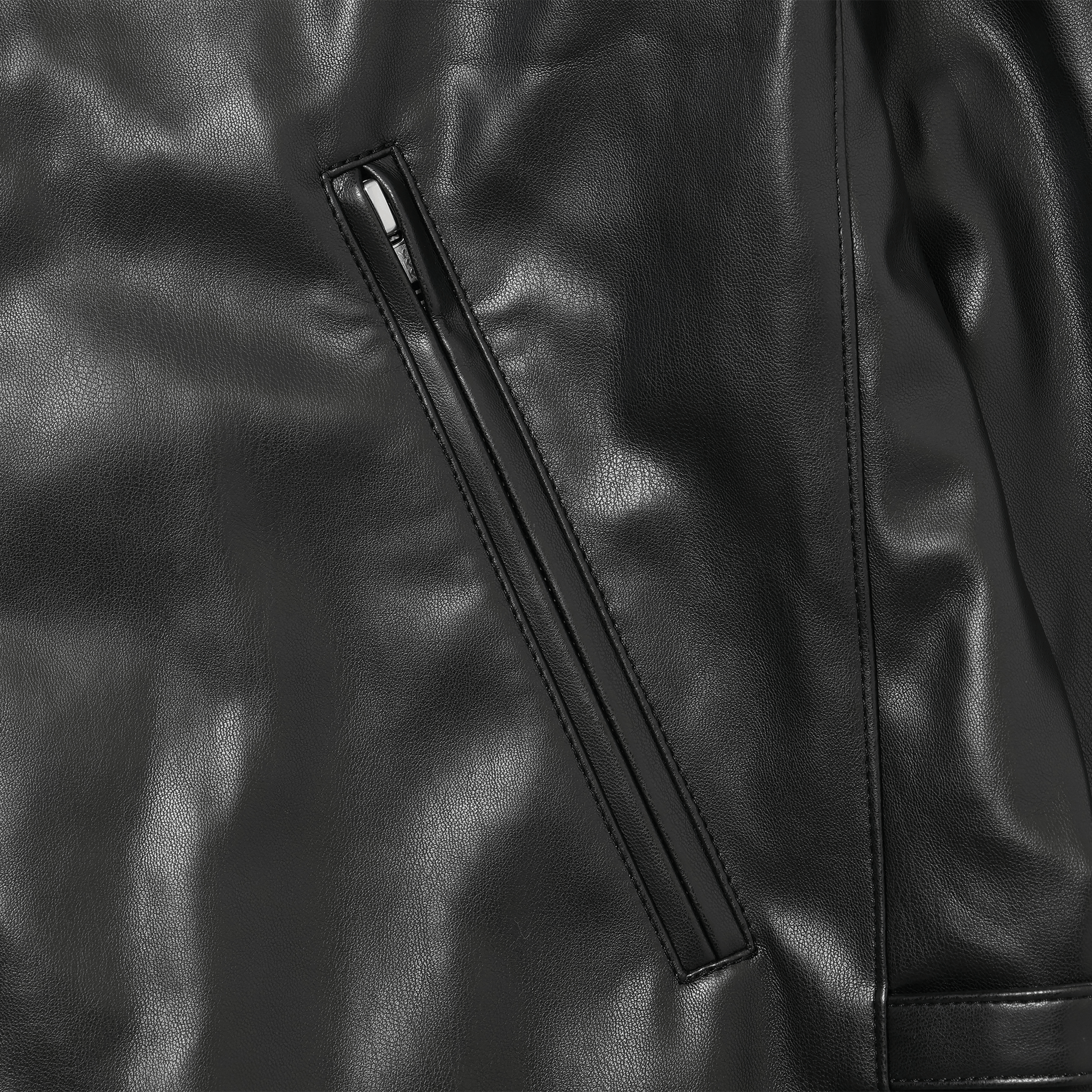 Faux Leather Frank Jacket