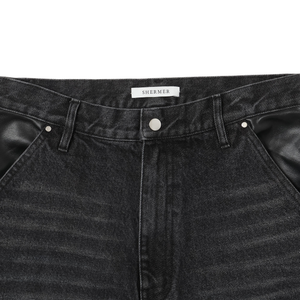 Leather Pocket LAX Jeans