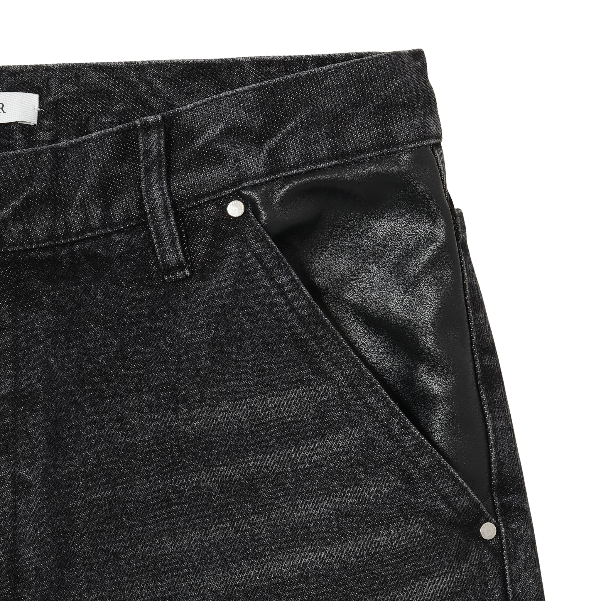 Leather Pocket LAX Jeans