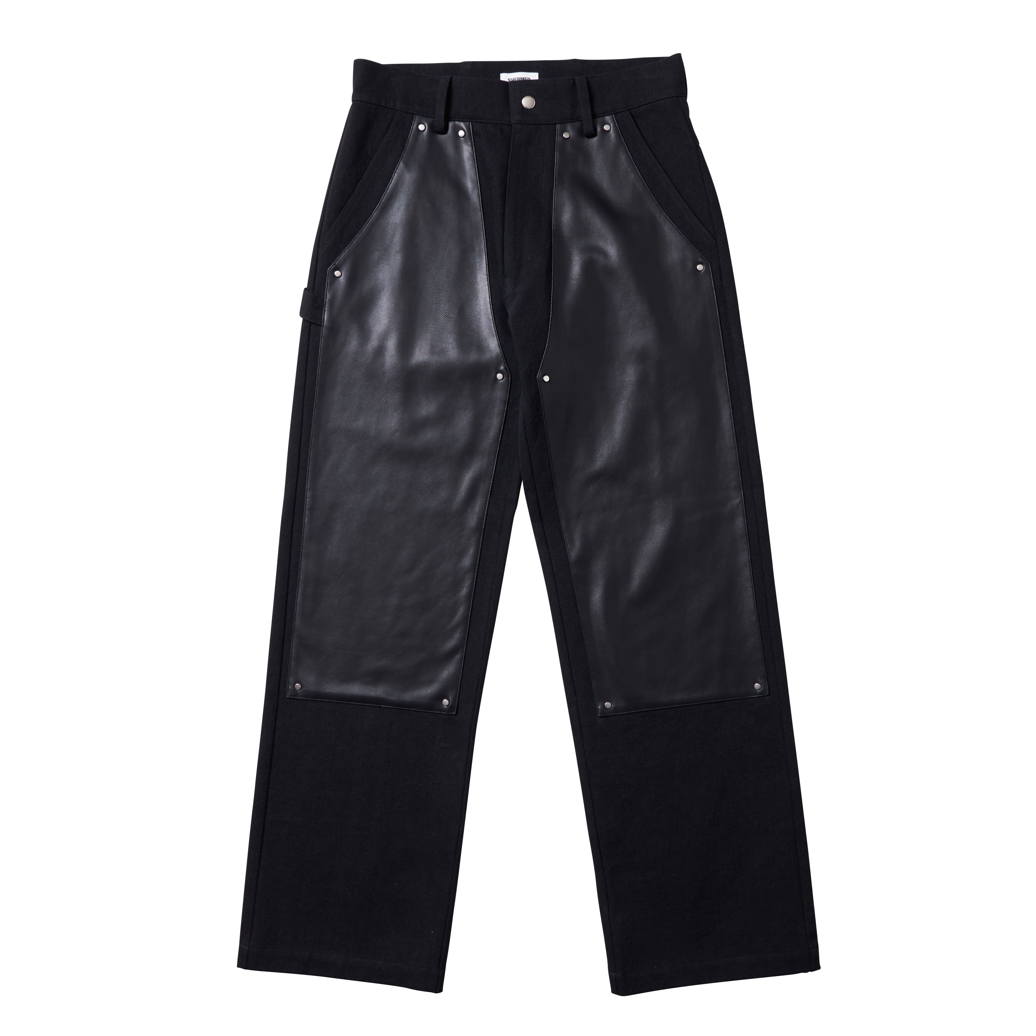 V-Leather Double Knee Pants – SHERMER