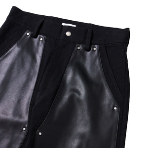 V-Leather Double Knee Pants